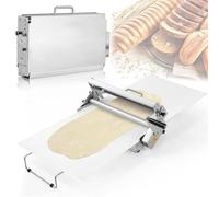 DUXMM Laminoir à pâte électrique à épaisseur réglable, Machine à laminer la pâte Pliable, avec Plaque de laminage, Machine à laminer la pâte Manuelle, pour Pizzas, pâtisseries et fondants Type300