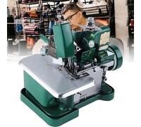 DUXMM Surjeteuses et surjeteuses de qualité Industrielle, Taille des Perles perforées : Φ3-Φ4 mm, avec pédale, perçage symétrique, Vitesse réglable, pour Tissus résistants, Accessoires Inclus Green
