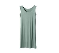 duxyoz Chemises de nuit pour femme - Chemises de nuit sans manches - Chemise de nuit de luxe douce et décontractée - Pyjama confortable - Vêtements de nuit - Grande taille - Uni - Classique - Taille,