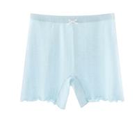 duxyoz Culotte en coton doux pour filles - Sous-vêtements sans couture - Culotte invisible pour enfants - Culotte de sécurité douce et confortable - Respirant - 8 à 18 ans, 01 bleu clair., 8-10 ans