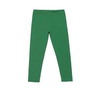 duxyoz Leggings décontractés pour filles - Taille élastique - Pantalon basique léger et extensible - Couleur unie - Respirant - Confortable - Legging sans pieds - 3 à 12 ans, Vert (02), 3-4 ans