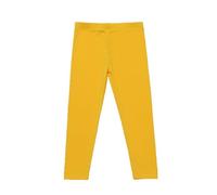 duxyoz Leggings décontractés pour filles - Taille élastique - Pantalon basique léger et extensible - Couleur unie - Respirant - Confortable - Legging sans pieds - 3 à 12 ans, Jaune (01), 9-10 ans