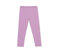 duxyoz Leggings décontractés pour filles - Taille élastique - Pantalon basique léger et extensible - Couleur unie - Respirant - Confortable - Legging sans pieds - 3 à 12 ans, Violet (02), 3-4 ans