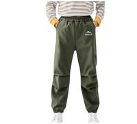 duxyoz Pantalon de jogging cargo pour garçons à taille élastique pour enfants - Pantalon de jogging d'été décontracté - Coupe ample - Pantalon cargo léger avec poches - Séchage rapide - 5 à 16 ans