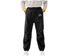 duxyoz Pantalon de jogging cargo pour garçons à taille élastique pour enfants - Pantalon de jogging d'été décontracté - Coupe ample - Pantalon cargo léger avec poches - Séchage rapide - 5 à 16 ans, 01