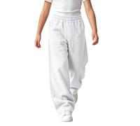 duxyoz Pantalon de survêtement pour fille avec taille élastique, a blanc, 7