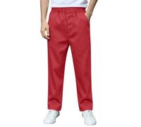 duxyoz Pantalon d'uniforme scolaire pour garçon avec taille élastique, A, 7