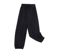 duxyoz Pantalon sarouel ample décontracté baggy pantalon de sport filles garçons enfants respirant taille élastique poignets chevilles joggers léger d'été pantalon de survêtement solide pantalon