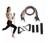 DUYAER® 11 pièces Kit Bande de Résistance Bande Élastique Fitness Bandes d'exercice pour Entraînement Sport à l'interieur Yoga Pilat