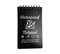 Duyeuau Bloc-notes de poche imperméable pratique petits blocs-notes à spirales lignées pour l'extérieur