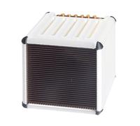 Duyeuau Boîte de rangement durable pour médiators de guitare artistique pour le rangement et l'utilisation en voyage, blanc