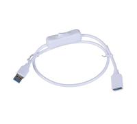 Duyeuau Câble d'extension USB 3.0 avec interrupteur d'alimentation mâle vers adaptateur USB femelle pour transfert de données et chargement de voiture PC 5 Gbit/s