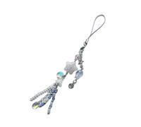 Duyeuau Charmant pendentif méduse fait à la main avec perles pour téléphone portable, accessoire de mode pour téléphone portable, accessoire de mode pour femmes