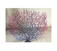Duyeuau Décorations artificielles en forme de branche pour aquarium, paysage, éventail, corail, décoration d'aquarium