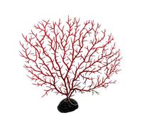 Duyeuau Décorations artificielles en forme de branche pour aquarium, paysage, éventail, corail, décoration d'aquarium