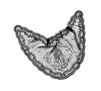 Duyeuau Écharpe triangulaire classique catholique avec coutures délicates pour les rassemblements de prière et accessoires de mode Écharpe tendance unique, Noir , taille unique