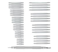 Duyeuau Ensemble complet d'outils de goupille à ressort comprenant 41 broches de bracelet de montre en acier inoxydable pour un réglage facile du bracelet, Couleur 1, 5.46x1.56in