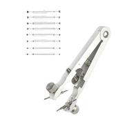 Duyeuau Ensemble complet d'outils de pince à ressort comprenant 8 broches en acier inoxydable pour un réglage facile du bracelet, Argenté., Length 10cm