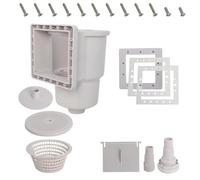 Duyeuau Ensemble d'écumoire de piscine enterrée avec ouvertures murales - Pièce professionnelle - Installation facile - Convient pour améliorer le nettoyage