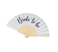 Duyeuau Éventail en papier pliable durable pour décoration de mariage - Accessoire pour séance photo à thème - Éventail de fête de mariée