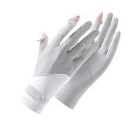 Duyeuau Gants de cyclisme en soie glacée pour homme et femme - Légers et respirants - Antidérapants - Conservation du soleil - Sports de plein air - Gants d'équitation antidérapants en soie glacée