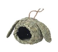 Duyeuau Nid d'herbe à suspendre pour oiseaux - Petite cage à oiseaux - Tente d'extérieur pour le jardin - Nid de sommeil pour la faune