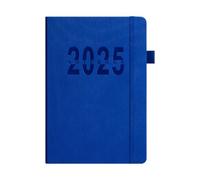 Duyeuau Planificateur journalier 2025 annuel complet de décembre à décembre avec couverture rigide et mensuel coloré