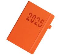 Duyeuau Planificateur journalier 2025 annuel complet de décembre à décembre avec couverture rigide et mensuel coloré