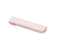 Duyeuau Pochette à stylo exquise en cuir synthétique - Petite poche à stylo - 19,8 x 4,6 cm - Fermeture éclair - Pour homme et femme, Gouache
