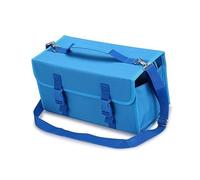 Duyeuau Porte-marqueurs pour 120 marqueurs - Multifonctionnel - Fermeture éclair - Sac de transport avec bandoulière, bleu, 31x12x17cm