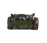 Duyeuau Sac banane multicouche étanche de grande capacité pour camping, pêche, sac fourre-tout multifonction, Motif camouflage, 30*18*8cm, Valise