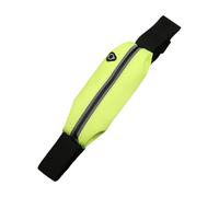 Duyeuau Sac de course réfléchissant léger imperméable pour sports de plein air Sac banane pour entraînement et cyclisme, Jaune/vert, Size about 22x8.5cm/8.66x3.35inch, Valise