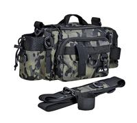 Duyeuau Sac de pêche pratique pour matériel de pêche, sac de rangement, pochettes de transport, sac de taille en plein air, partie de pêche, a