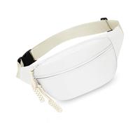 Duyeuau Sac de poitrine tendance pour femme et homme - Sac à bandoulière réglable - Sac banane pour les voyages et le cyclisme, Couleur blanche, 33*14*9cm, Valise