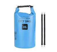 Duyeuau Sacs de rangement étanches à boucle pour la plage, l'extérieur, la natation, le camping, la randonnée, Bleu - 20 l, Height 37/44/54cm, Valise