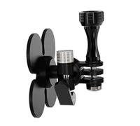 Duyeuau Support à ventouse réglable à 3 griffes pour caméras de sport, base adhésive flexible, s'adapte aux surfaces incurvées, poignée portable 300 g, vis anti-choc, support de caméra pour le