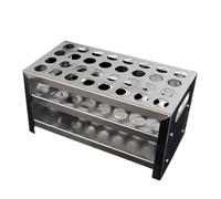 Duyeuau Support de tube à essai en alliage d'aluminium pour centrifugeuse - Présentoir de laboratoire pour test en laboratoire