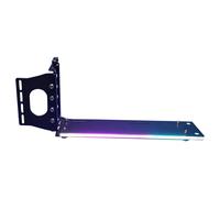 Duyeuau Support vertical pour carte graphique PCIe GPU pour boîtier avec LED 12 V RVB 4 broches