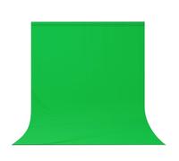 DUYIKJ Toile de fond verte de 3 x 2,1 m pour photographie en streaming, zoom, rideau vert en mousseline pour enregistrement vidéo, séance photo