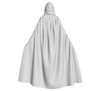 DUYKIMQW Cape à capuche avec imprimé couleur argentée chaude, cape médiévale et cosplay, parfaite pour Halloween, robe à capuche Renaissance, noir