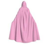 DUYKIMQW Cape à capuche avec imprimé rose lavande, cape médiévale et cosplay, parfaite pour les tenues de fête d'Halloween, robe à capuche Renaissance, noir