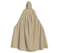 DUYKIMQW Cape à capuche imprimée marron kaki - Cape médiévale et cosplay, parfaite pour les tenues de fête d'Halloween, peignoir à capuche Renaissance, noir
