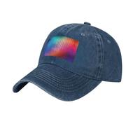 DUYKIMQW Casquette de baseball en denim avec boucle en métal réglable pour un usage quotidien, bleu marine, Taille unique
