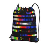 DUYKIMQW Data Garbled Print Sac de sport élégant Unisexe Sac de yoga Sac de voyage avec cordon de serrage, Données brouillées, Taille unique