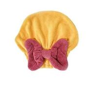 DUYKIMQW Dry Hair Cap Super Absorbent Quick-Drying Japanese Cute Bow Princess Shower Cap Coral Fleece Pineapple Absorbs Water 1PCS(Color4)