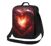 DUYKIMQW Hot Love Print Boîte à lunch isotherme pour adultes, sac à déjeuner pour femme et homme avec sangle réglable