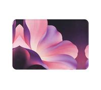 DUYKIMQW Paillasson texturé en flanelle imprimé pétales roses pour entrée extérieure et entrée intérieure