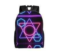 DUYKIMQW Sac à dos de voyage élégant avec imprimé illusion galactique pour ordinateur portable avec motif imprimé sur le devant, Géométrie colorée., Taille unique