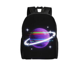 DUYKIMQW Sac à dos de voyage élégant imprimé étoiles fluorescentes pour ordinateur portable avec motif imprimé sur le devant, Orbite de l'étoile de défaut, Taille unique