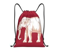 DUYKIMQW Sac à dos unisexe unisexe avec cordon de serrage imprimé drapeau de l'Afrique du Sud, Drapeau de la souveraineté siamoise, M
